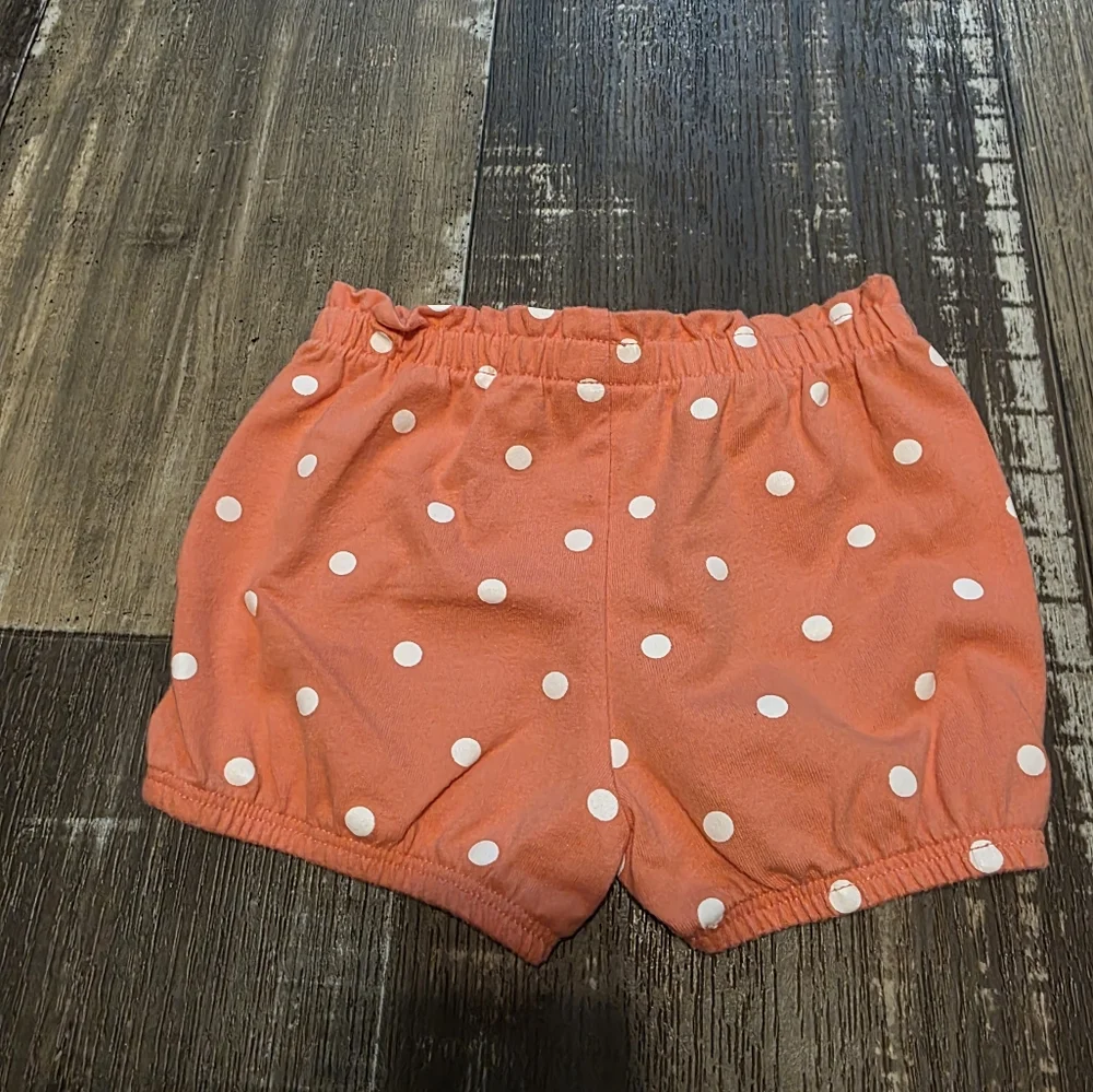Jumping Beans Coral Polka Dot Shorts